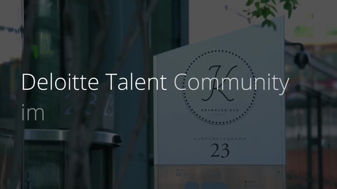 Thumbnail for entry Deloitte | Talent Community Event